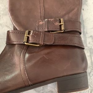 Nine West leather riding boots 9